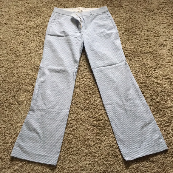 JCrew Seersucker Pants - Picture 1 of 3